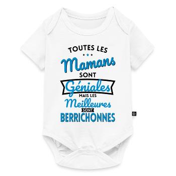 Mamans géniales les meilleures sont Berrichonnes - Body à manches courtes Premium Bébé - blanc - Devant