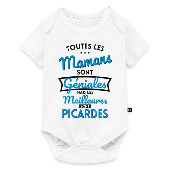 Mamans géniales les meilleures sont Picardes - Body à manches courtes Premium Bébé - blanc - Devant