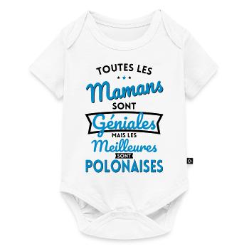 Mamans géniales les meilleures sont Polonaises - Body à manches courtes Premium Bébé - blanc - Devant