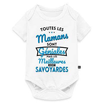 Mamans géniales les meilleures sont Savoyardes - Body à manches courtes Premium Bébé - blanc - Devant