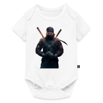 Ninja with swords - Baby Premium short-sleeve bodysuit - white - Front