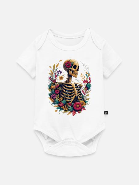 Botanical Bone - Baby Premium Kurzarmbody - Weiß