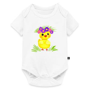 Petit poulet - Body à manches courtes Premium Bébé - blanc - Devant