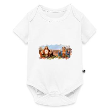 Jesus-Holy Mary-religion - Baby Premium short-sleeve bodysuit - white - Front