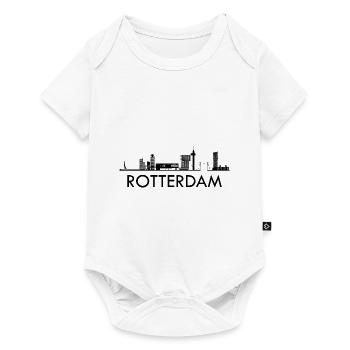 Rotterdam City Skyline silhouette Netherlands - Baby Premium short-sleeve bodysuit - white - Front