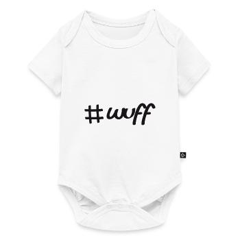 Hashtag Wuff Mein Hund Dein Hund - Baby Premium Kurzarmbody - Weiß - Vorne