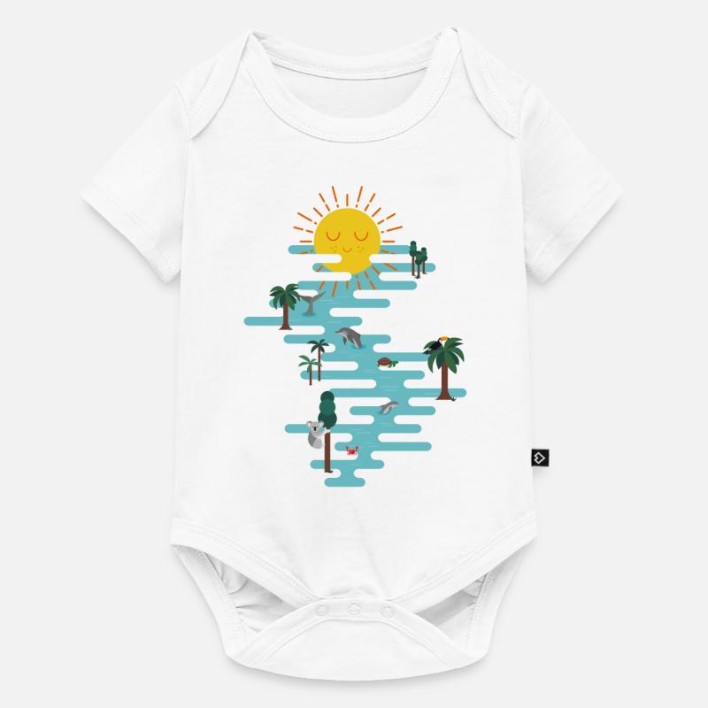 sun & ocean - Body à manches courtes Premium Bébé - blanc