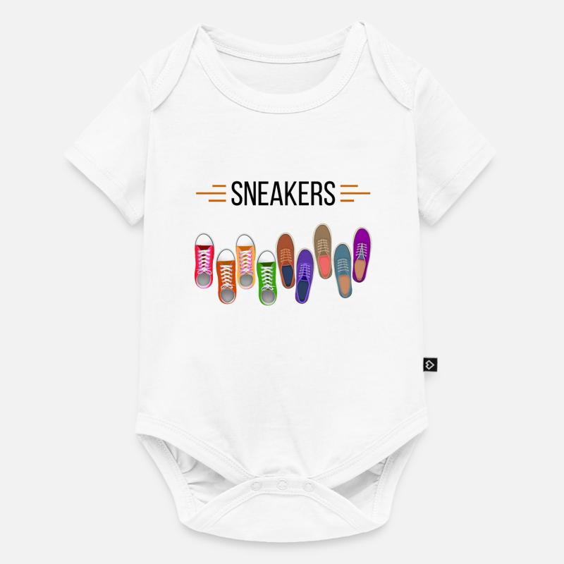 Sneakers - Body à manches courtes Premium Bébé - blanc