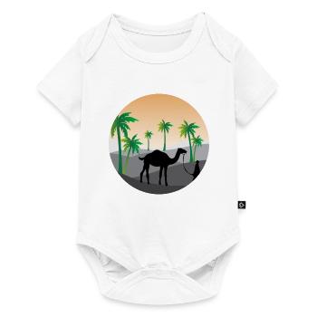 Palm trees - Baby Premium short-sleeve bodysuit - white - Front