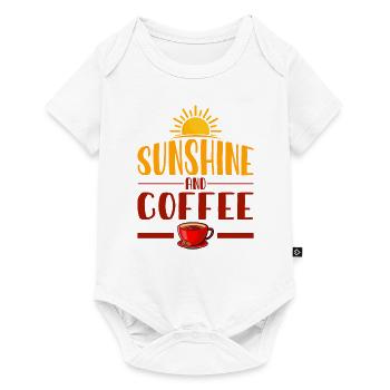 Sunshine and Coffee - Baby Premium short-sleeve bodysuit - white - Front