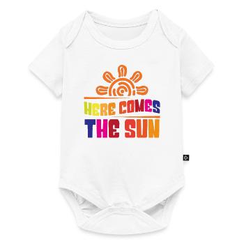 Here comes the sun - Baby Premium Kurzarmbody - Weiß - Vorne