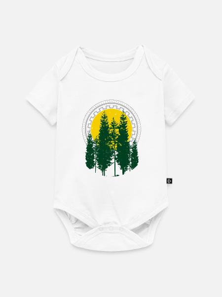 Baum - Baby Premium Kurzarmbody - Weiß