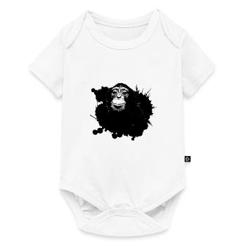 Monkey - Baby Premium short-sleeve bodysuit - white - Front