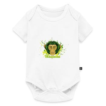 Monkey - Baby Premium short-sleeve bodysuit - white - Front