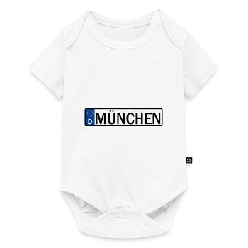 Autokennzeichen Stadt München Autos - Baby Premium Kurzarmbody - Weiß - Vorne