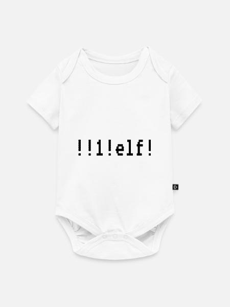 Motiv "!!1!elf!" - "eins elf" - Baby Premium Kurzarmbody - Weiß