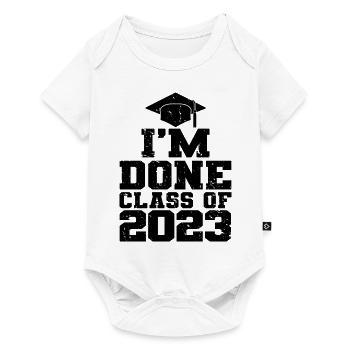 J’ai terminé le cadeau de la fête de fin d’études de la classe 2023 - Body à manches courtes Premium Bébé - blanc - Devant