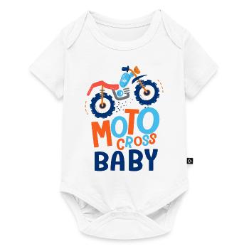 Baby Motocross Baby Father and Son Newborn Gift - Baby Premium short-sleeve bodysuit - white - Front