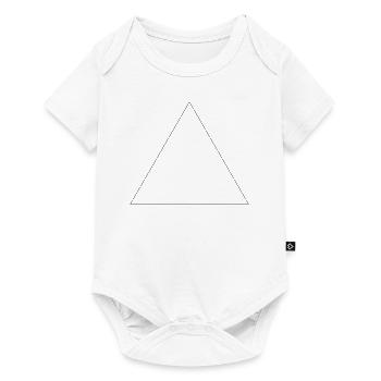Premium Triangle - Dreieck - Baby Premium Kurzarmbody - Weiß - Vorne