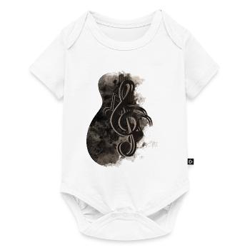 Guitar Sheet Music - Baby Premium short-sleeve bodysuit - white - Front