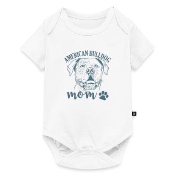 Race de chien de compagnie American Bulldog Mom - Body à manches courtes Premium Bébé - blanc - Devant