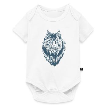 Maine Coon Cat Pet Cat Fur - Baby Premium short-sleeve bodysuit - white - Front