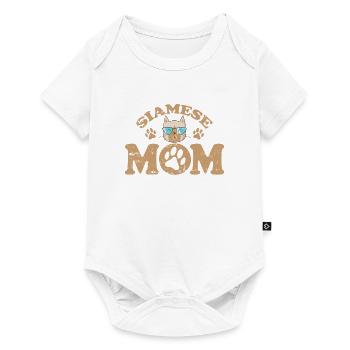 Maman siamoise Race de chat Mietze - Body à manches courtes Premium Bébé - blanc - Devant