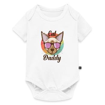 Cat Daddy Siamese Cat Pet Cat - Baby Premium short-sleeve bodysuit - white - Front