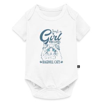 Juste une fille qui aime Ragdoll Cats Pet - Body à manches courtes Premium Bébé - blanc - Devant