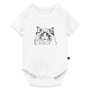 Domestic Cat Ragdoll Pet Cat Breed - Baby Premium short-sleeve bodysuit - white - Front