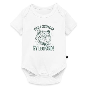 Easily Distracted by Leopards Raubkatze - Baby Premium short-sleeve bodysuit - white - Front