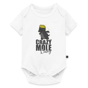 Crazy Mole Lady Animal Tertre Mound - Body à manches courtes Premium Bébé - blanc - Devant
