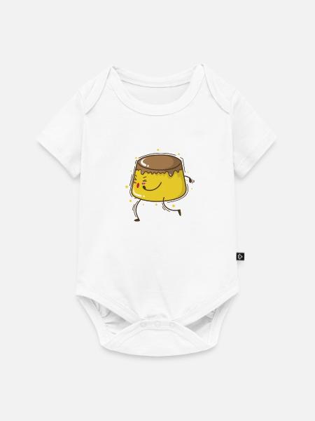 Boxender Pudding Nachspeise - Baby Premium Kurzarmbody - Weiß