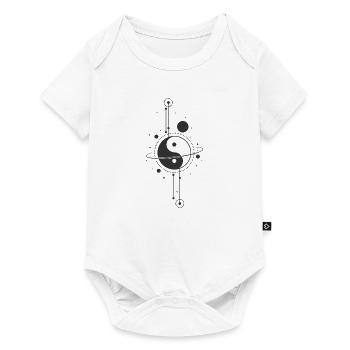 Signe Yin et Yang de l’univers - Body à manches courtes Premium Bébé - blanc - Devant