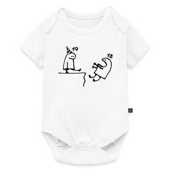 19 years: Farewell age 18 years, Happy 19th birthday - Baby Premium short-sleeve bodysuit - white - Front