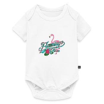 Flamingo Vibes Summer Sun Summer - Body à manches courtes Premium Bébé - blanc - Devant