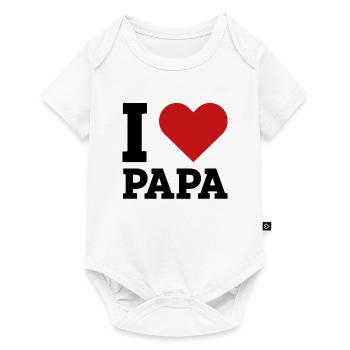 I love dad i love dad father's day gift - Baby Premium short-sleeve bodysuit - white - Front