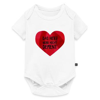 Altenpflege Das Herz Wird Nicht Dement - Baby Premium Kurzarmbody - Weiß - Vorne