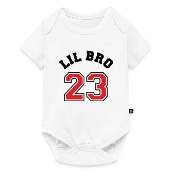 Lil Bro 2023 Little Brother Baby Birth Boy - Baby Premium short-sleeve bodysuit - white - Front