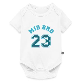Mid Bro 2023 Middle Brother Baby Birth Boy - Baby Premium short-sleeve bodysuit - white - Front
