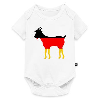 Flag Of Germany goat - GOAT - Body à manches courtes Premium Bébé - blanc - Devant