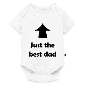 Simply the best father - Baby Premium short-sleeve bodysuit - white - Front