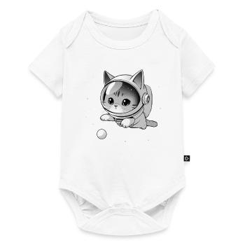 Space Cat Explorer - Body à manches courtes Premium Bébé - blanc - Devant