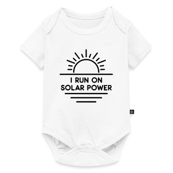I run on Solar Power - Baby Premium short-sleeve bodysuit - white - Front