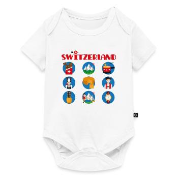 Suisse - Body à manches courtes Premium Bébé - blanc - Devant