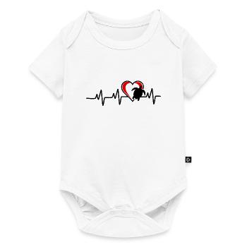 I love heartbeat turtles - Baby Premium short-sleeve bodysuit - white - Front