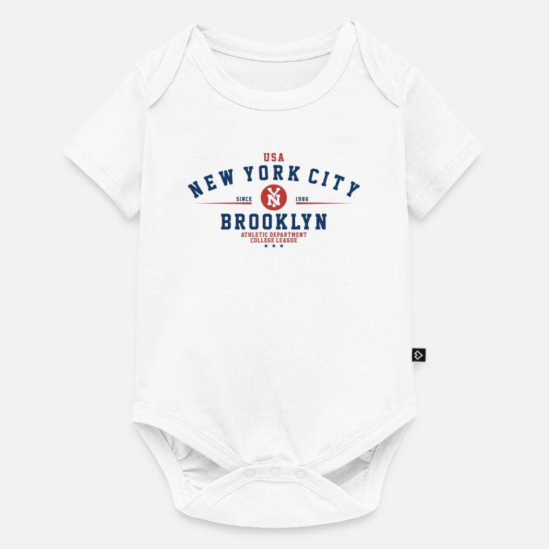 Brooklyn New York - Body à manches courtes Premium Bébé - blanc
