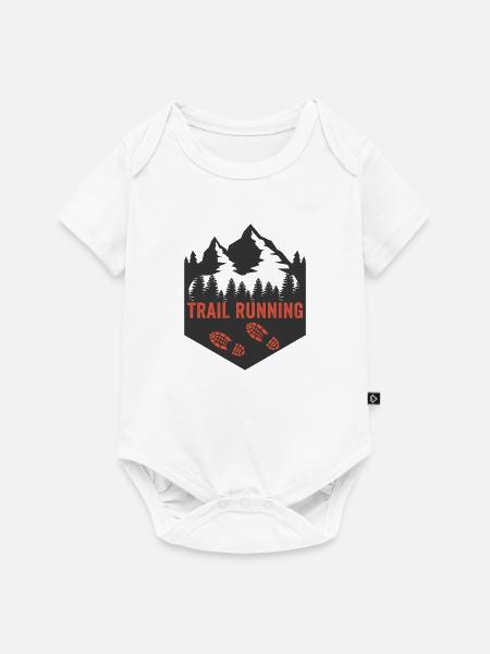 Trailrunning - Baby Premium Kurzarmbody - Weiß