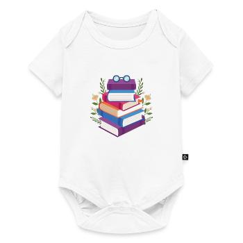 gift books read the book - Baby Premium short-sleeve bodysuit - white - Front