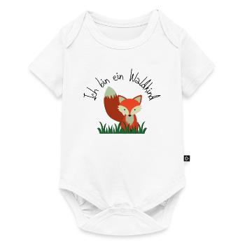 Ich bin ein Waldkind Fuchs - Baby Premium Kurzarmbody - Weiß - Vorne